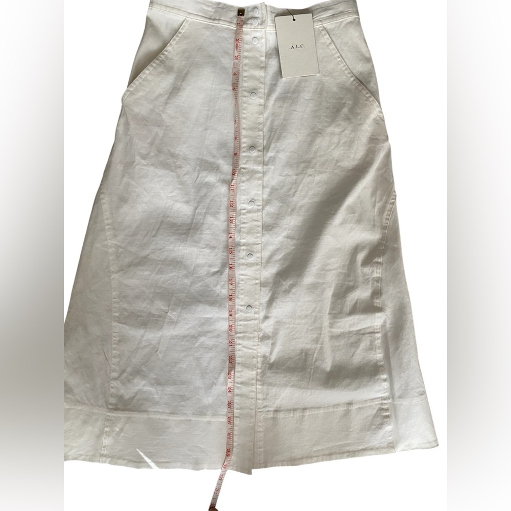 A.L.C. Crisp White A-Line Skirt - Picture 4 of 9